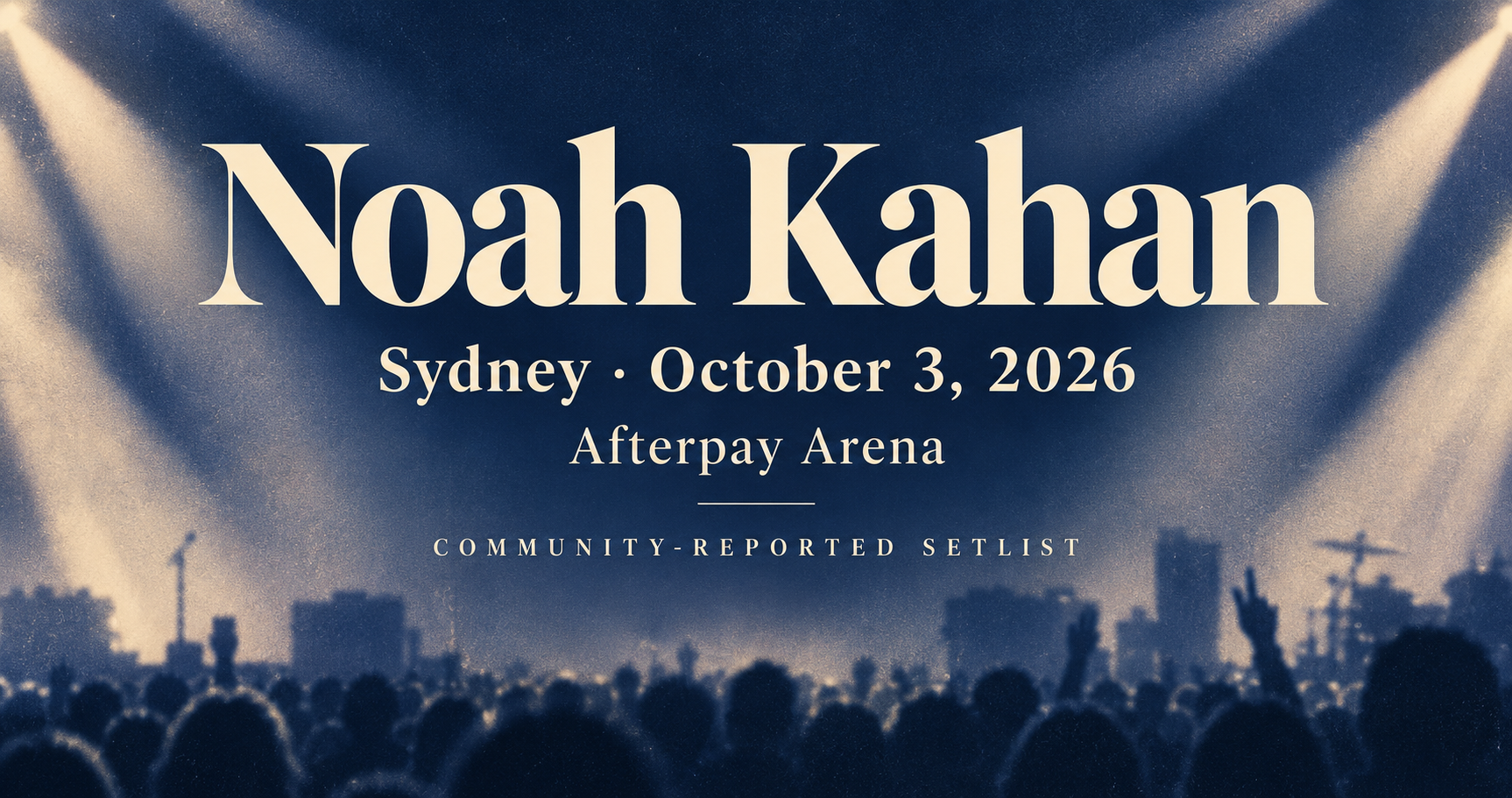 Concert setlist editorial preview