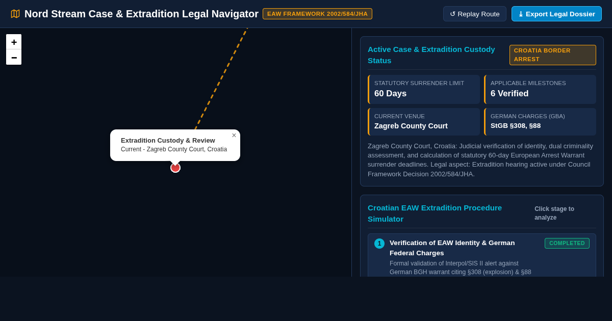 Nord Stream Case & Extradition Legal Navigator preview