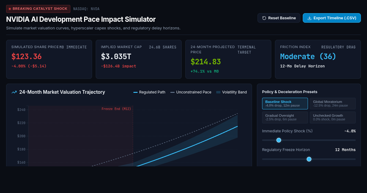NVIDIA AI Development Pace Impact Simulator preview