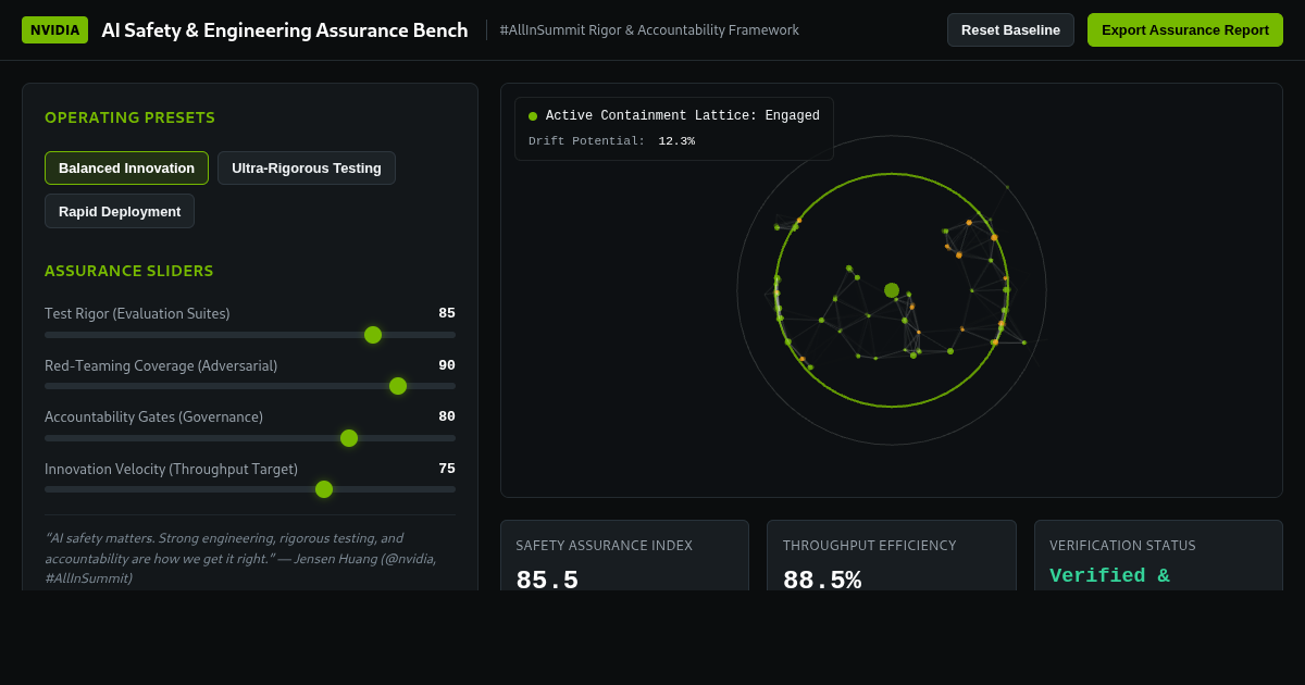NVIDIA AI Safety & Engineering Assurance Bench preview