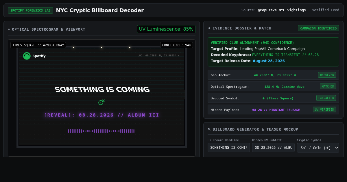 NYC Cryptic Billboard Decoder & Teaser Forensics Lab preview