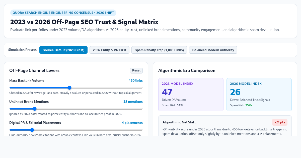 2023 vs 2026 Off-Page SEO Trust & Signal Matrix preview