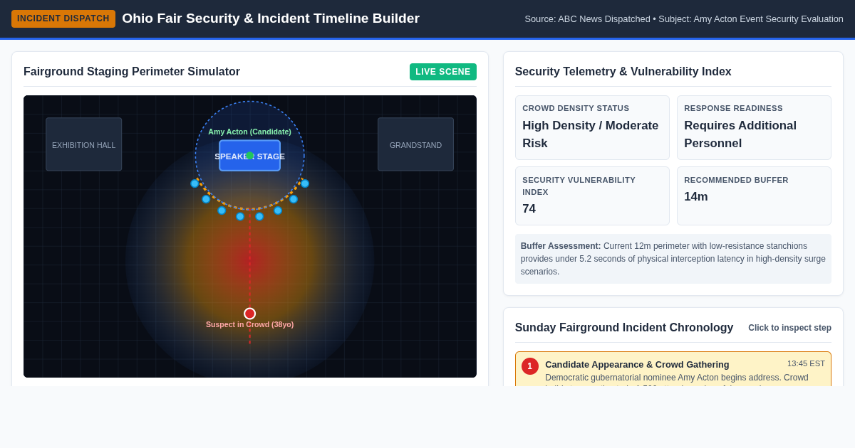Ohio Fair Security & Incident Timeline Builder preview