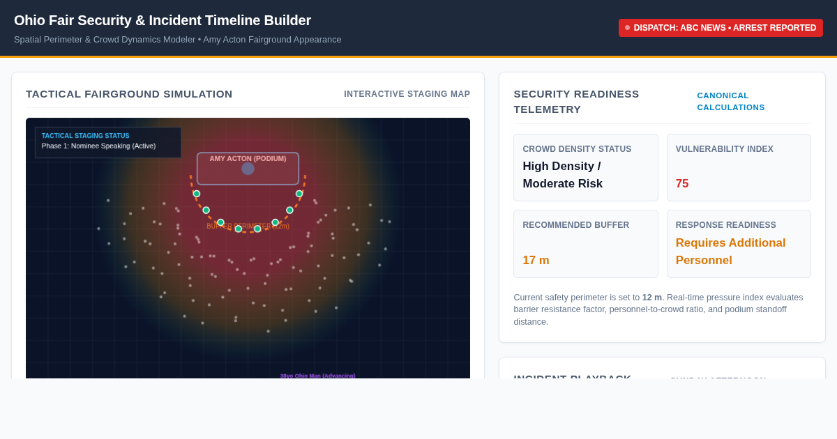 Ohio Fair Security & Incident Timeline Builder preview