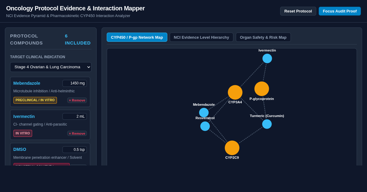 Oncology Protocol Evidence & Interaction Mapper preview