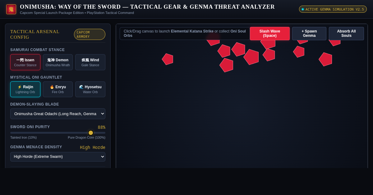 Onimusha Way of the Sword Tactical Gear & Genma Threat Analyzer preview