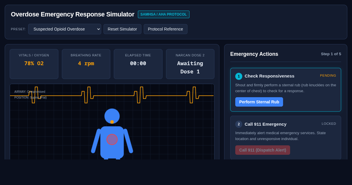 Overdose Emergency Response Simulator preview