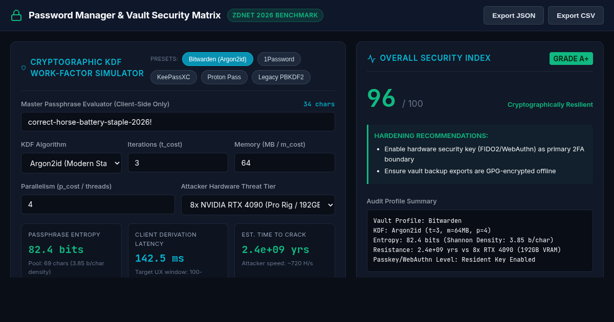 Password Manager & Vault Security Matrix preview