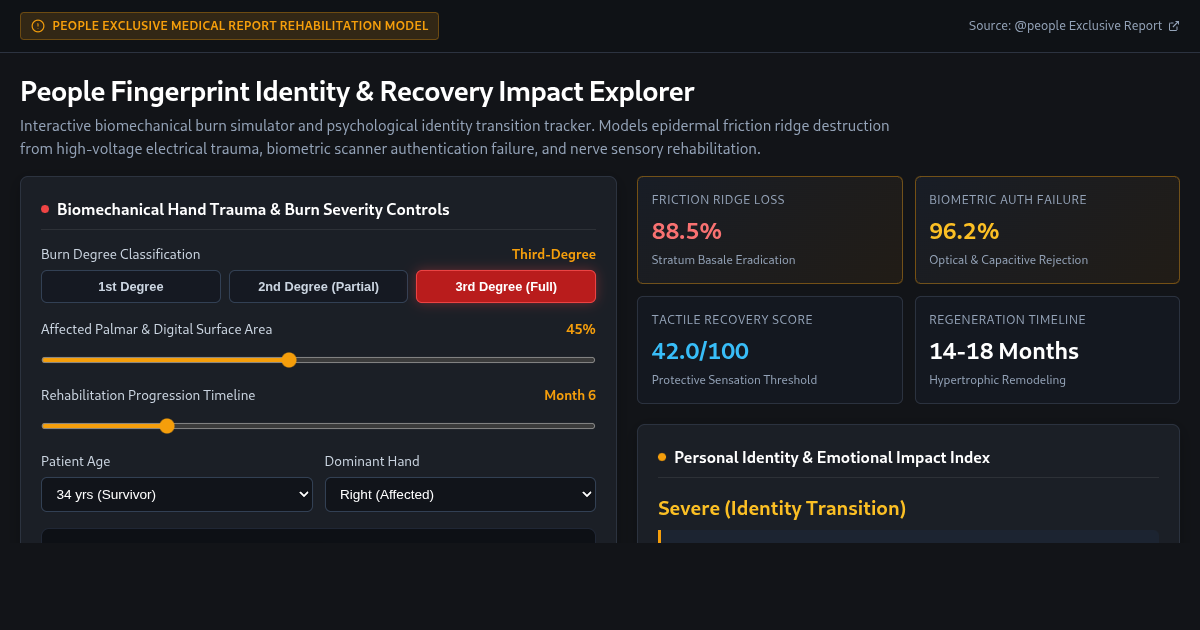 People Fingerprint Identity & Recovery Impact Explorer preview