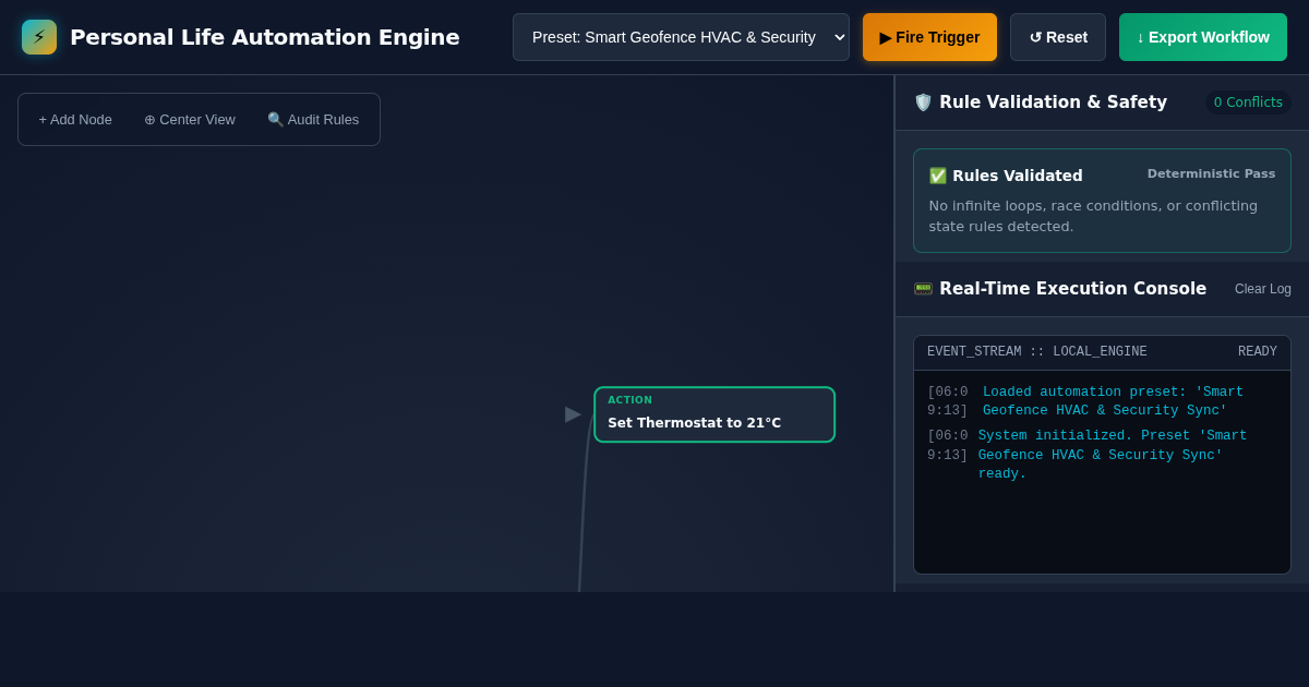 Personal Life Automation Engine & Trigger Sandbox preview
