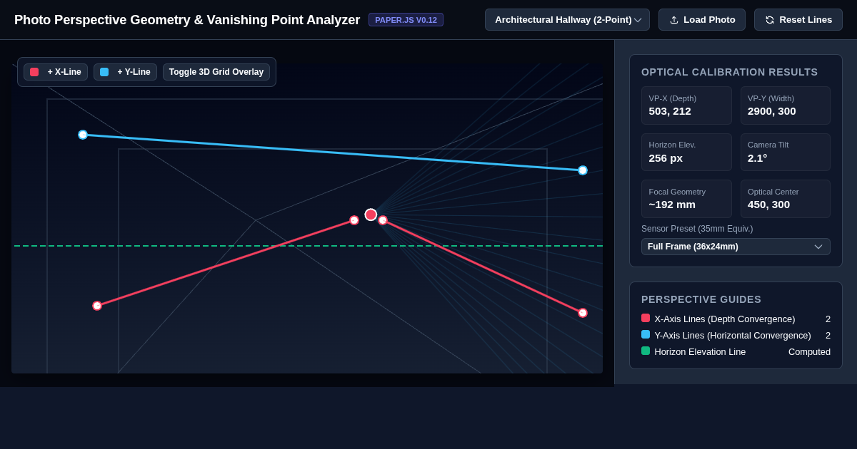 Photo Perspective Geometry & Vanishing Point Analyzer preview