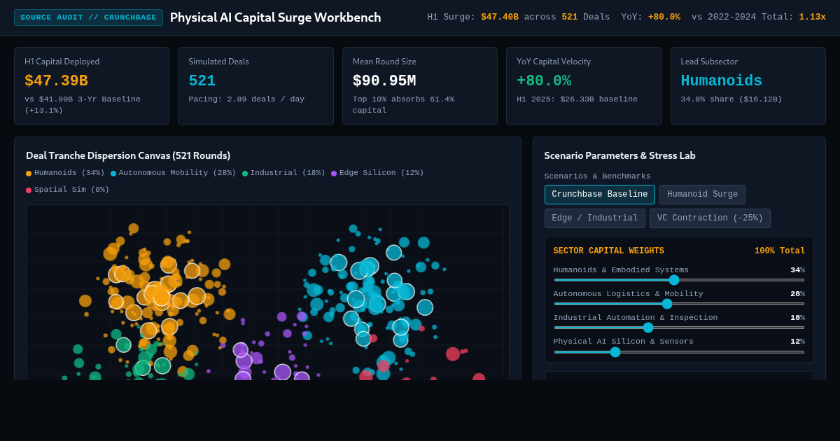 Physical AI Capital Surge & Deal Dynamics Workbench preview