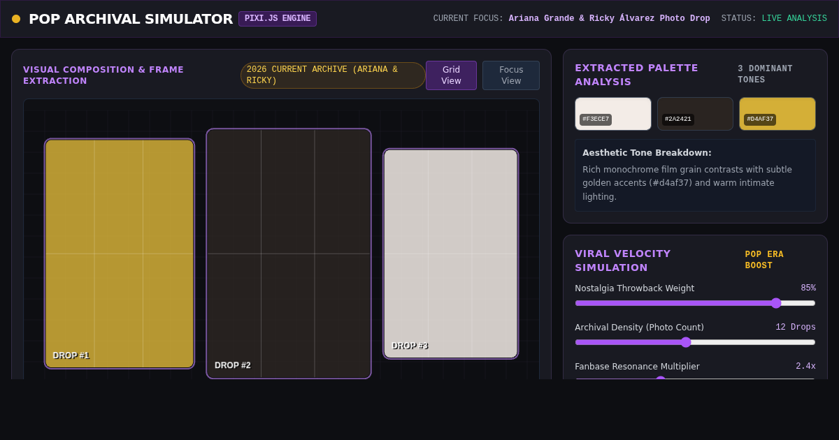 Pop Culture Archival Photo & Aesthetic Transition Simulator preview