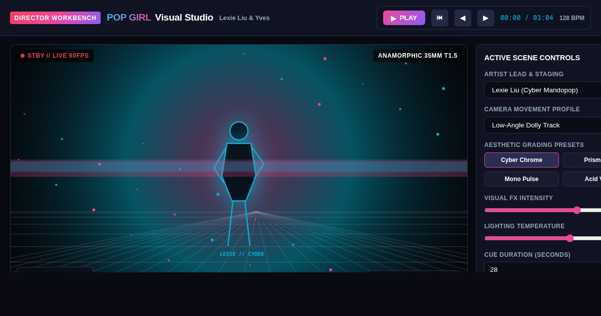 POP GIRL Music Video Visual Timeline & Scene Director | Lexie Liu & Yves preview
