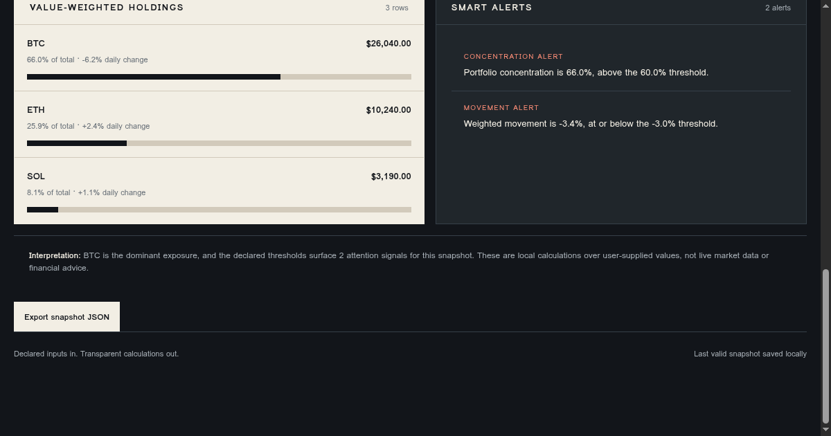 Portfolio Signal Atelier preview