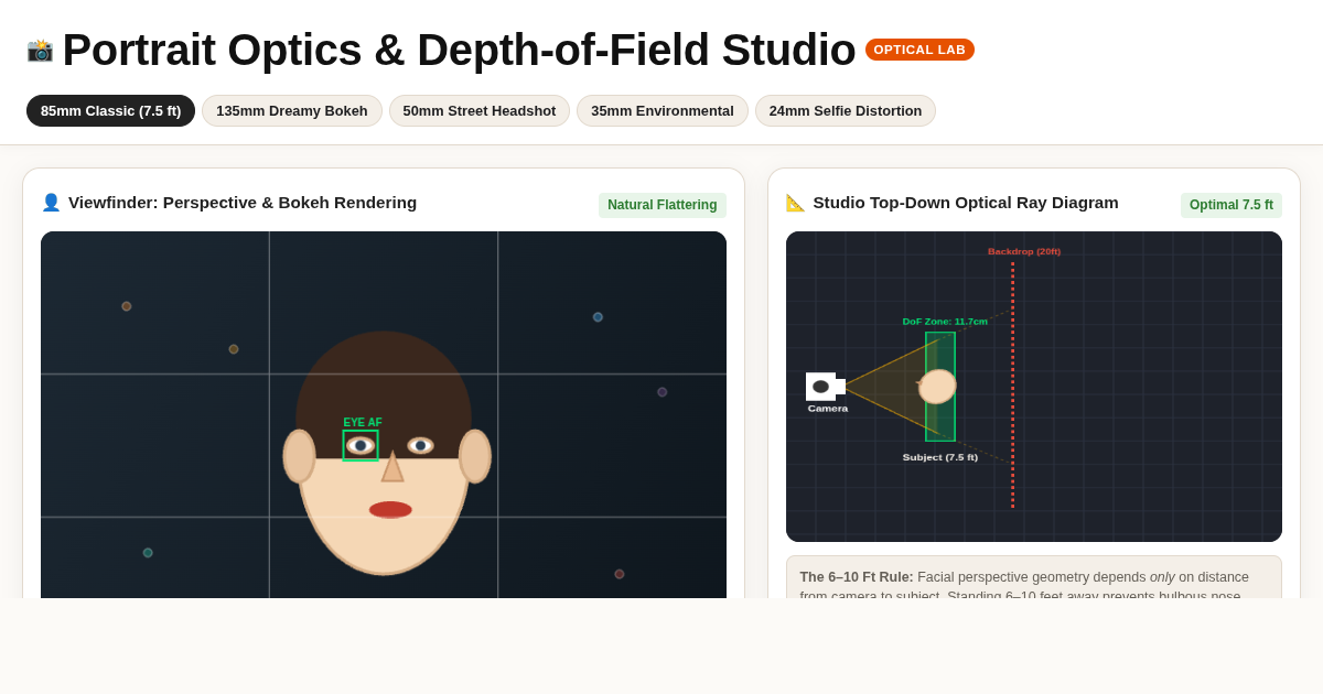 Portrait Optics & Depth-of-Field Studio preview