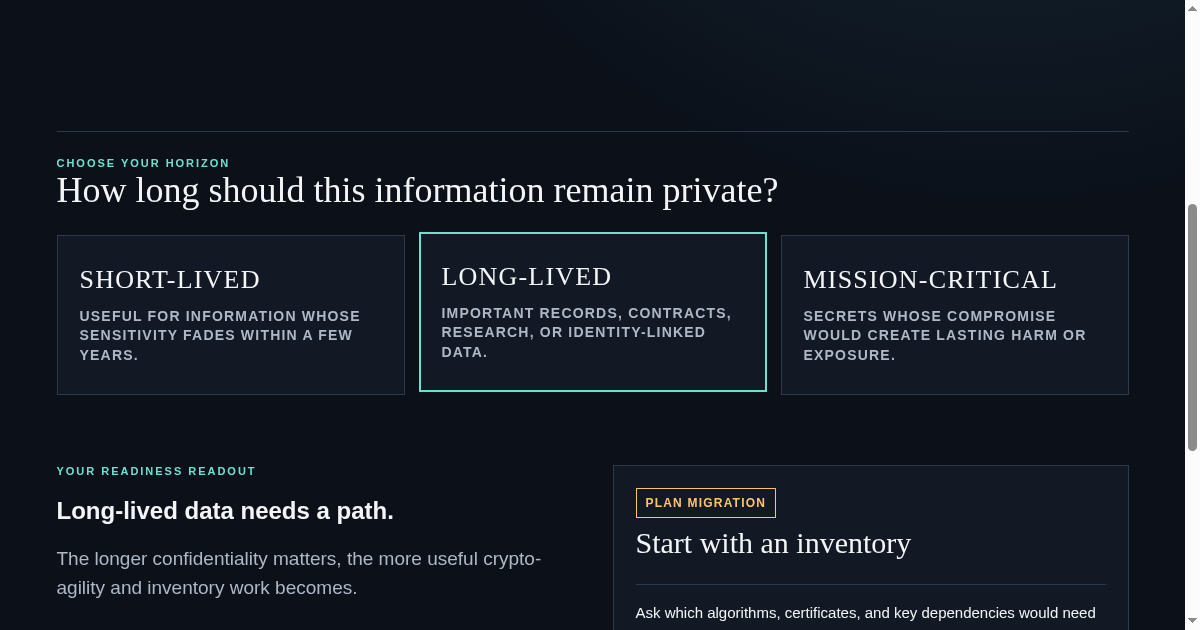 Post-quantum readiness preview