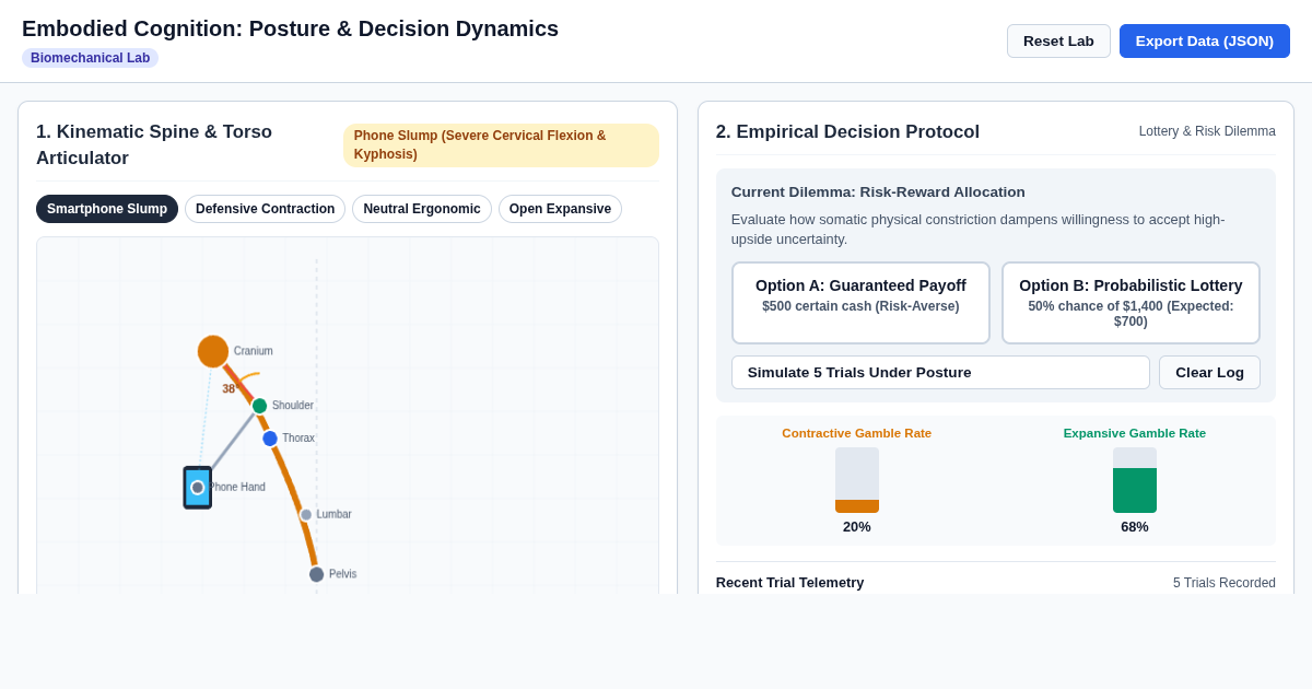 Embodied Cognition: Posture & Decision Dynamics preview