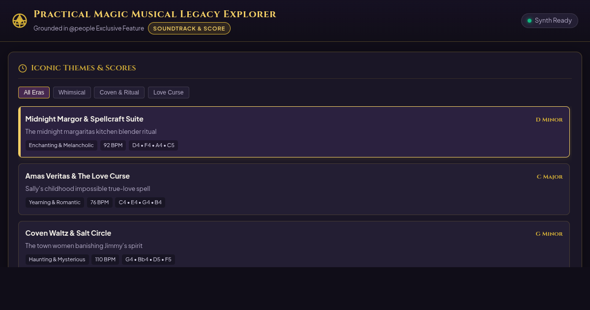 Practical Magic Musical Legacy Explorer preview