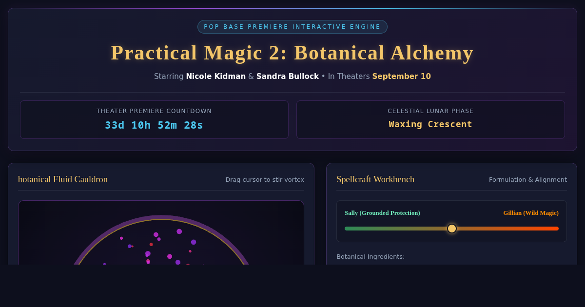 Practical Magic 2: Botanical Alchemy & Release Countdown preview