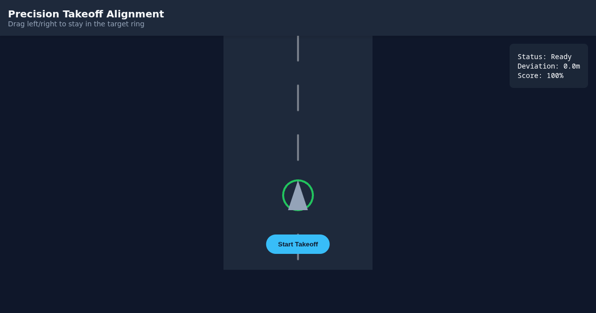 Precision Takeoff Alignment preview