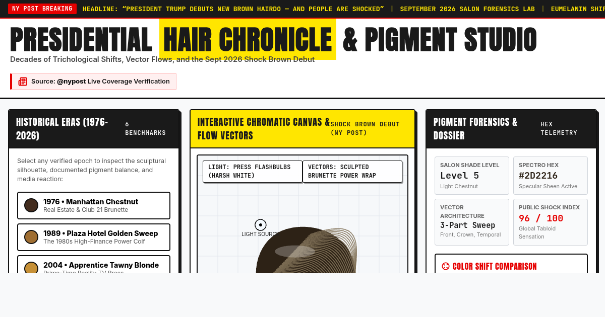 Presidential Hair Chronicle & Pigment Studio | Interactive Hair Evolution preview