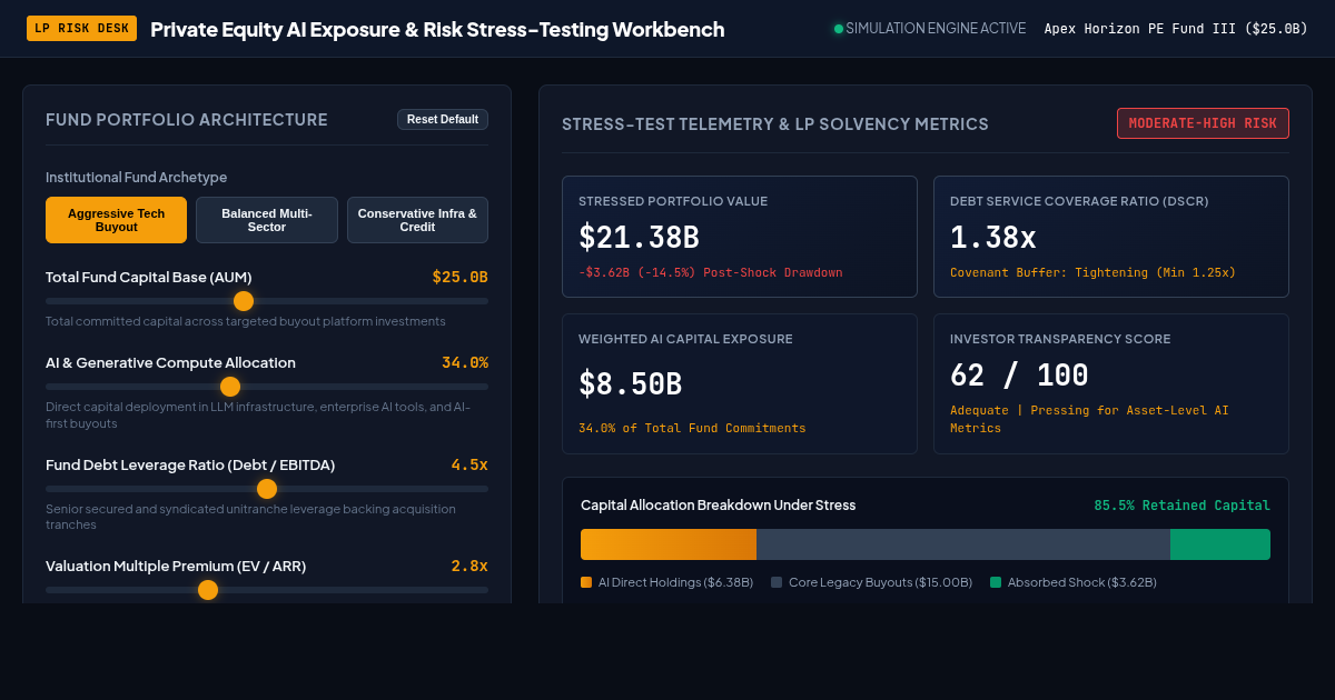 Private Equity AI Exposure & Risk Stress-Testing Workbench preview