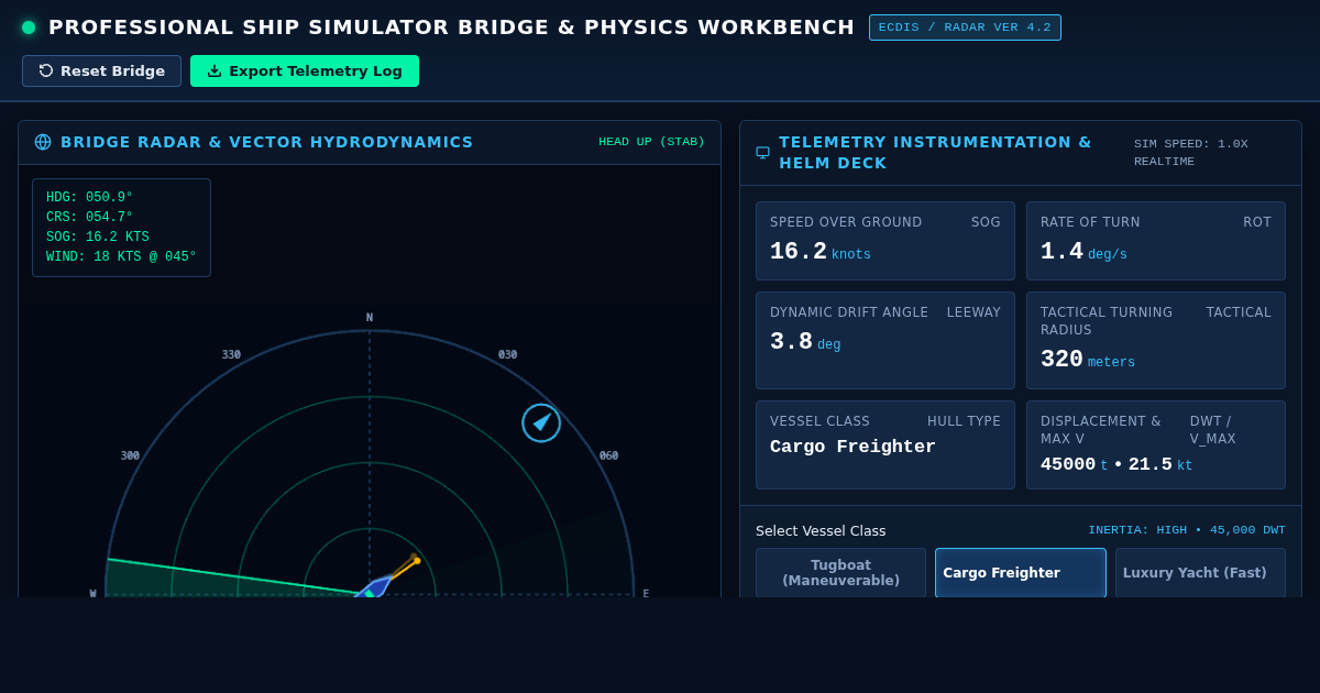 Professional Ship Simulator Bridge & Physics Workbench preview