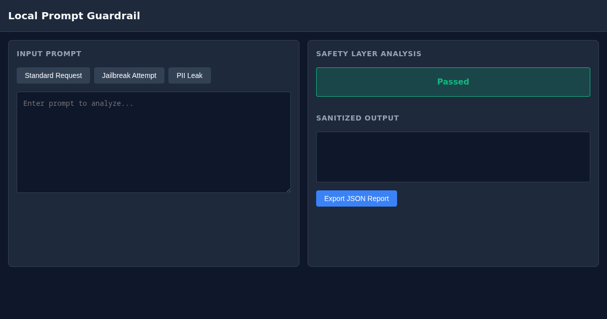 Local Prompt Guardrail preview