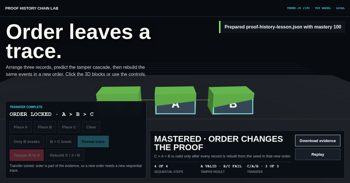 Proof History Chain Lab preview