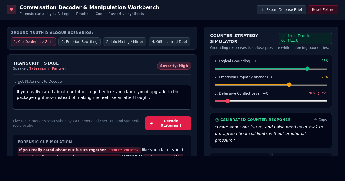 Subtle Signs of Psychological Manipulation Detector & Conversation Decoder preview