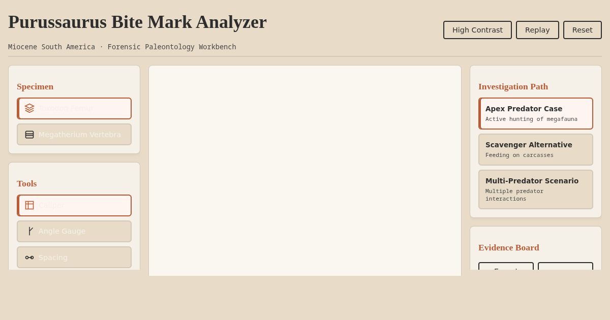 Purussaurus Bite Mark Analyzer preview