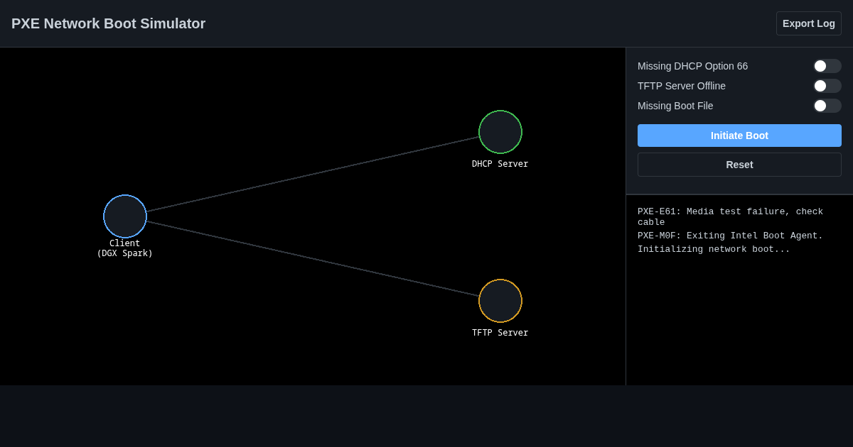 PXE Network Boot Simulator preview
