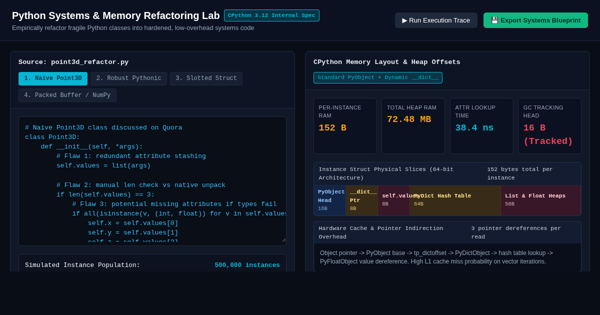 Python Systems & Memory Refactoring Lab preview