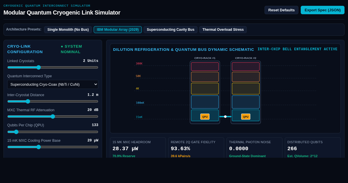 Modular Quantum Cryogenic Link Simulator preview