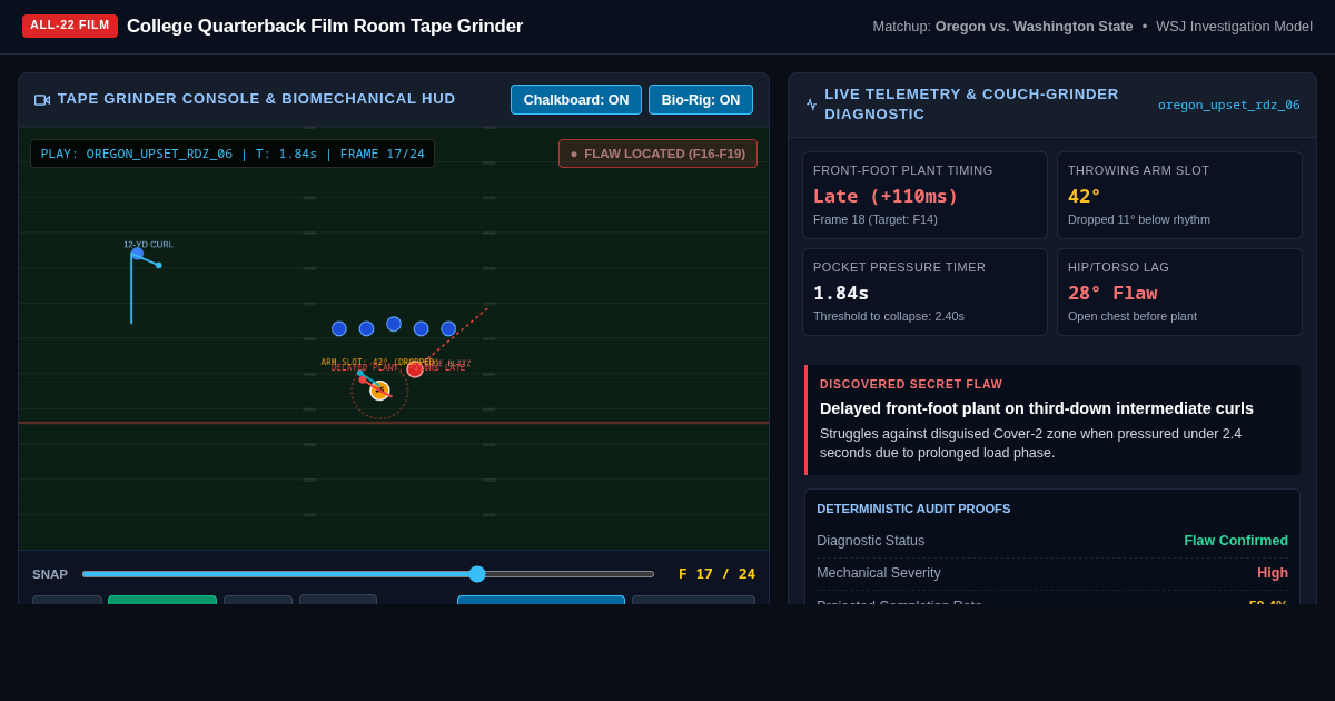 College Quarterback Film Room Tape Grinder preview