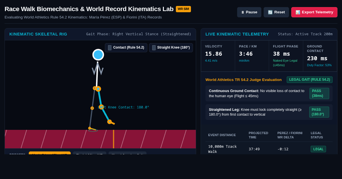 Race Walk Biomechanics & World Record Kinematics Lab preview