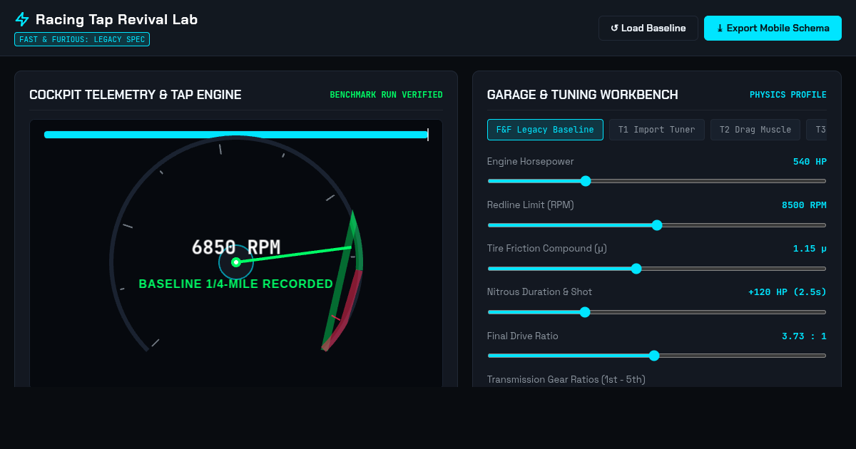 Racing Tap Revival Lab: Mobile Drag & Shift Mechanic Studio preview