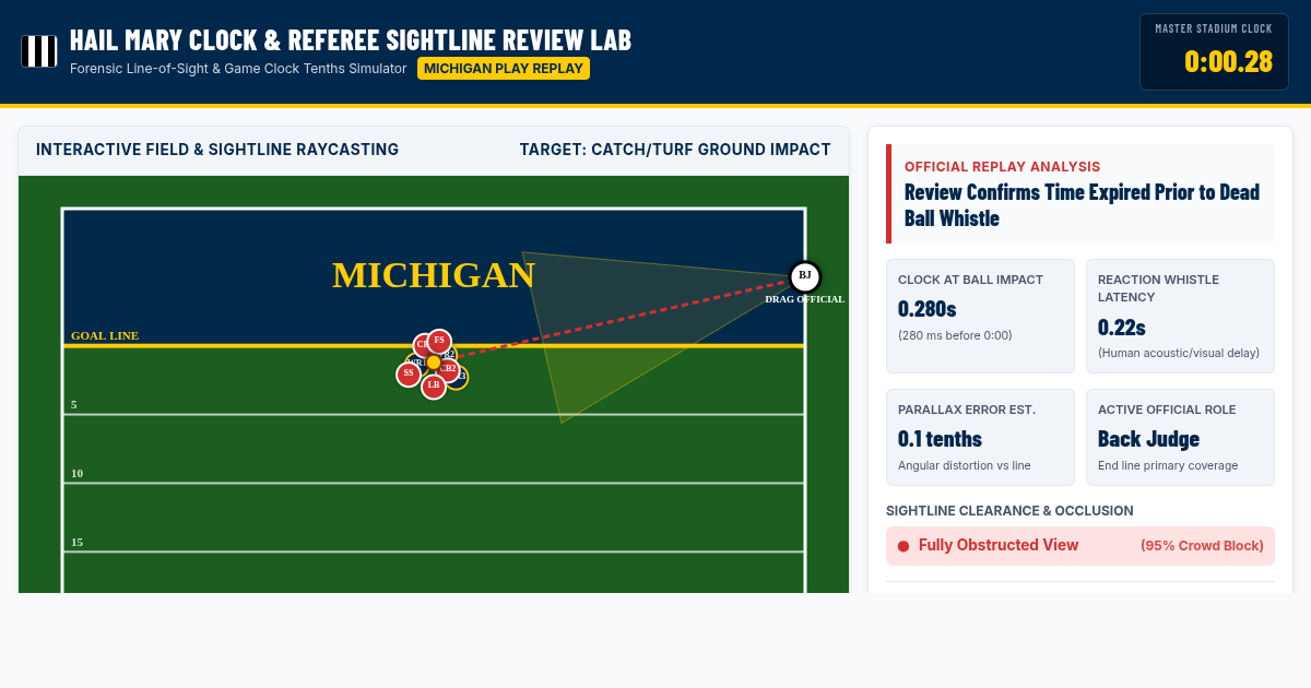 Hail Mary Clock & Referee Sightline Review Lab preview