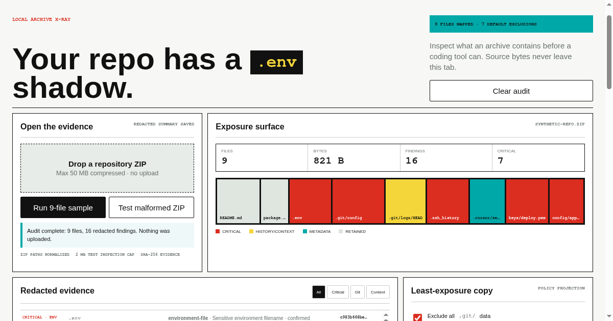 Repo Exposure Lab preview