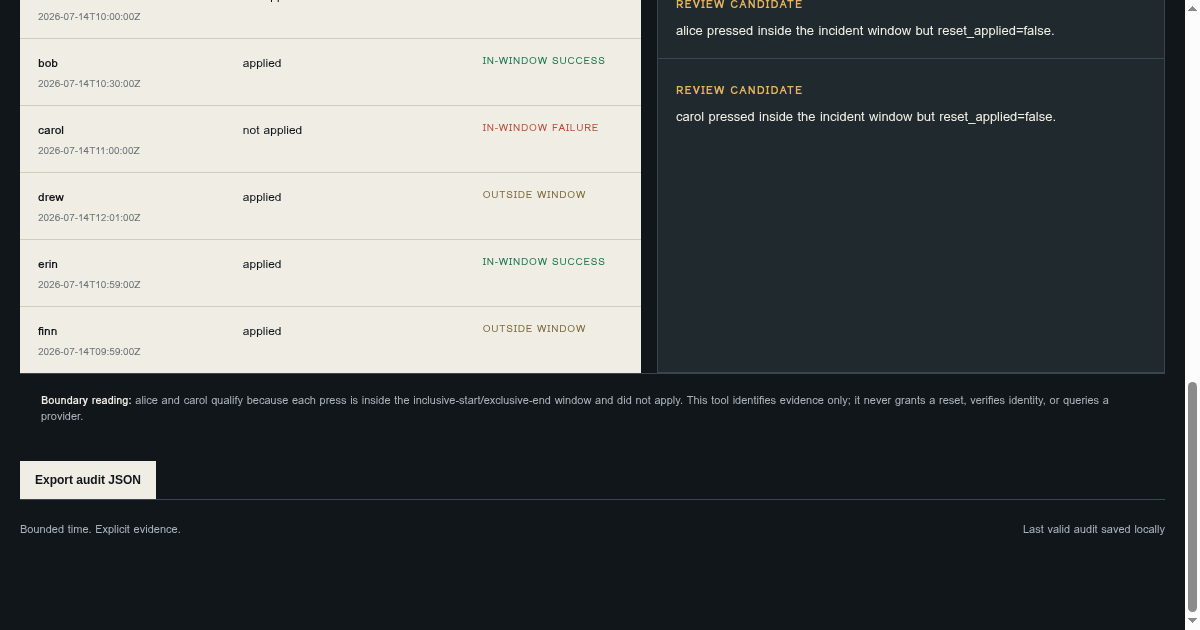 Reset Window Auditor preview