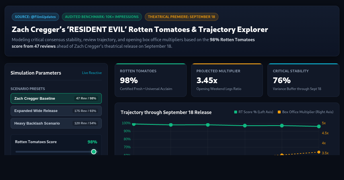 Zach Cregger Resident Evil Rotten Tomatoes Review Impact Explorer preview