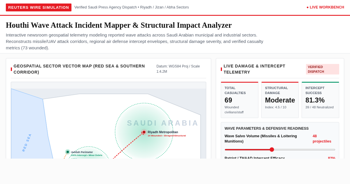 Reuters Regional Security & Incident Impact Mapper preview