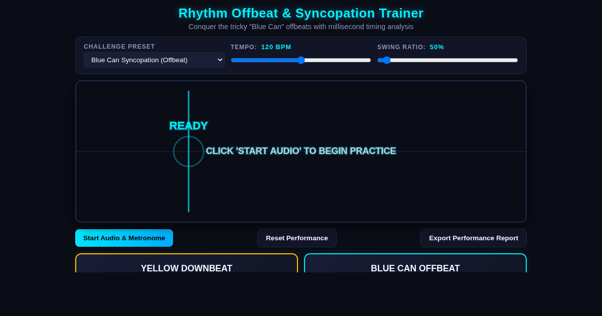 Rhythm Offbeat & Syncopation Timing Trainer preview