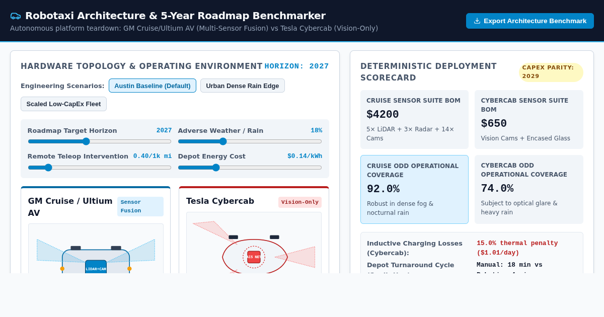 Robotaxi Architecture & 5-Year Roadmap Benchmarker preview