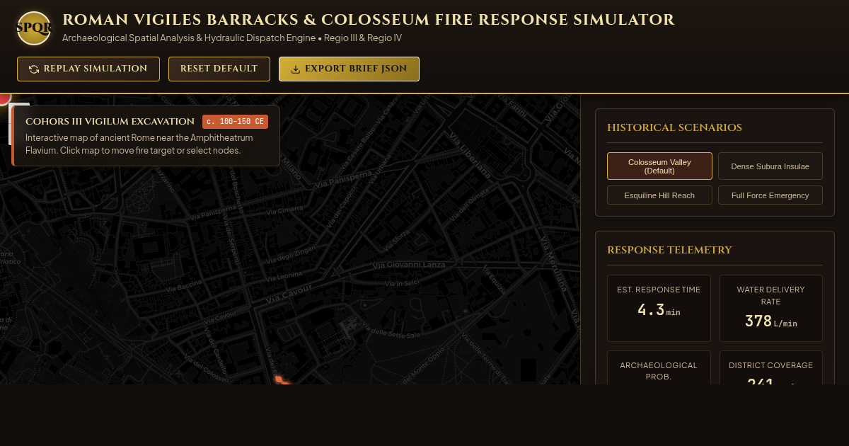 Roman Vigiles Barracks & Colosseum Fire Response Simulator preview