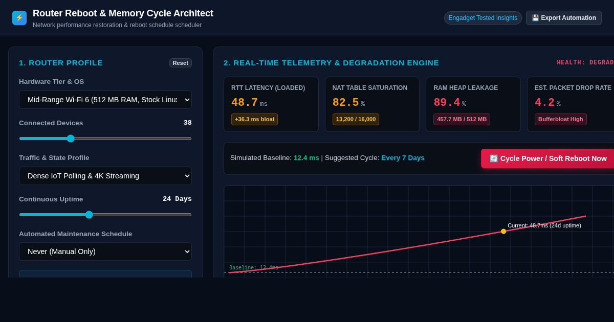 Router Reboot & Memory Cycle Architect preview