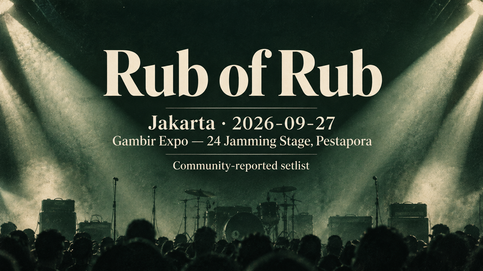 Concert setlist editorial preview