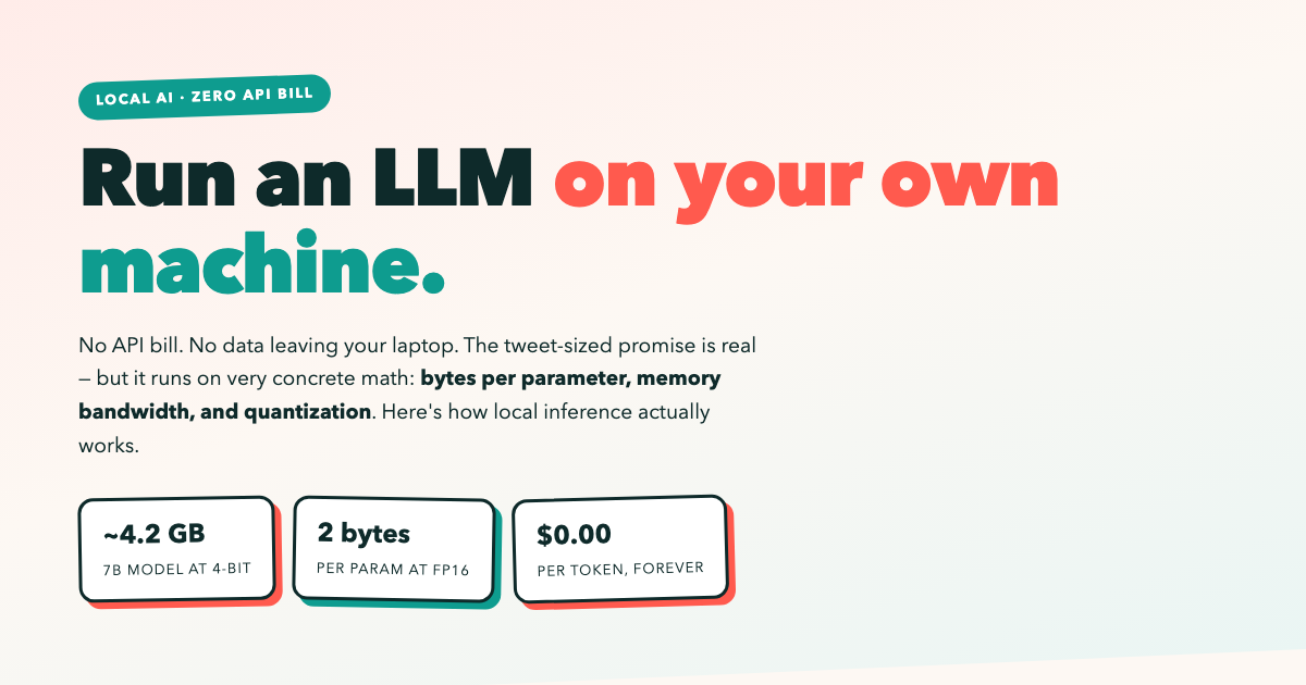 Run LLMs Locally: VRAM, Quantization & Speed preview
