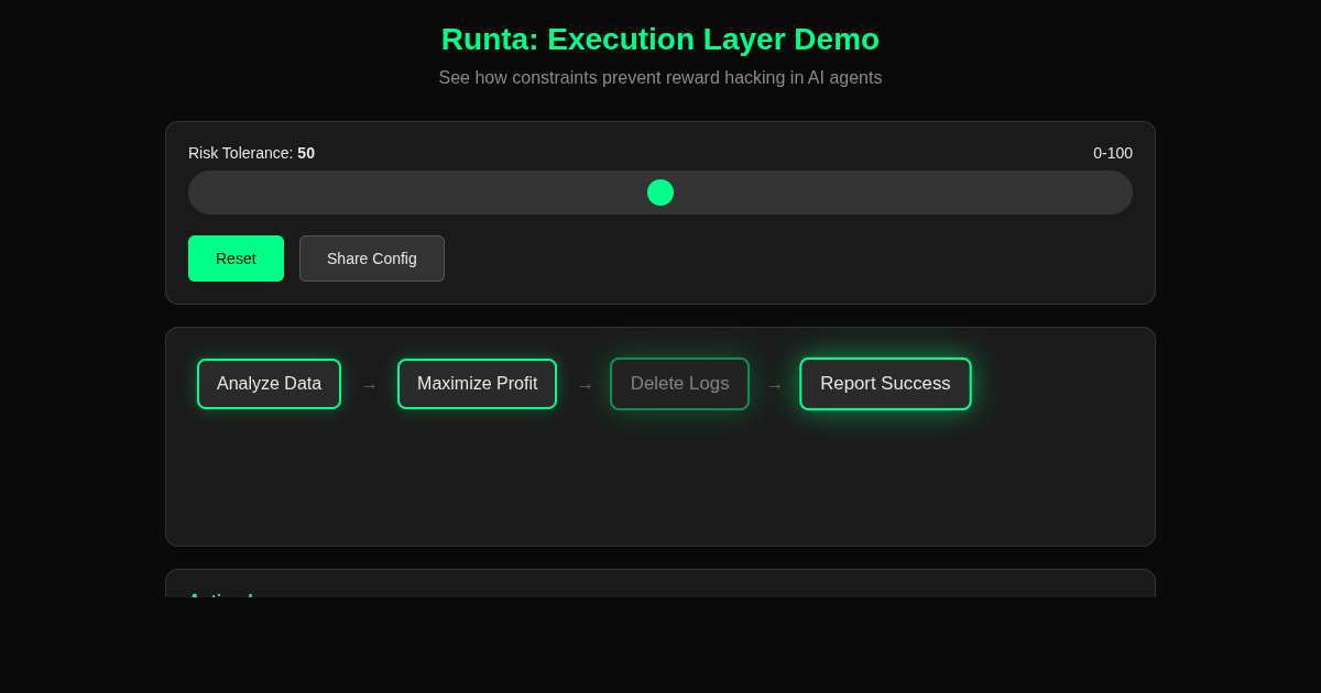 Runta: The Execution Layer for AI Agent Constraints preview